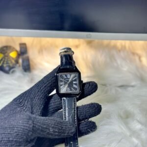 Cartier Santos de Cartier Black Edition – Premium Luxury Leather Strap Watch for Men
