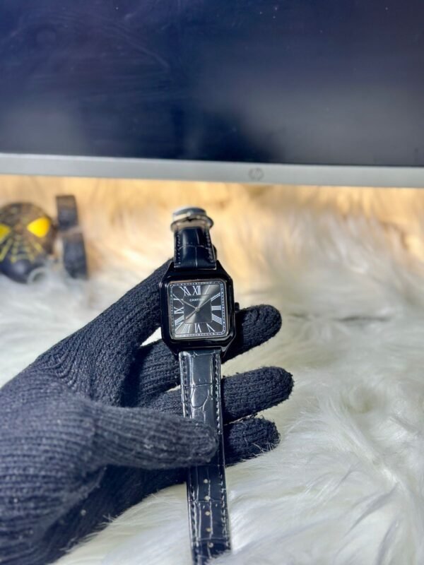 Cartier Santos de Cartier Black Edition – Premium Luxury Leather Strap Watch for Men