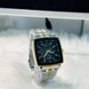 Premium Rectangular Chrono-Style Metal Watch