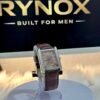 Classic Rectangular Luxury Leather-Strap Watch