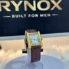 Classic Rectangular Luxury Leather-Strap Watch